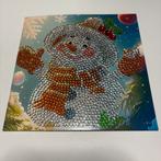 Diamond painting kerstkaart sneeuwpop, Ophalen of Verzenden, Nieuw, Kerst