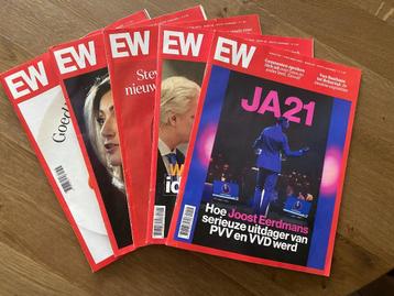 Meest reecente nummers 2025. 5 stuks. ELSEVIER weekblad.  beschikbaar voor biedingen