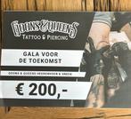 Kadobon Tattoo shop Heerenveen/Sneek, Tickets en Kaartjes, Cadeaubon, Overige typen, Eén persoon