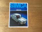 Simca 1301  - Leaflet 1968, Ophalen of Verzenden, Gelezen