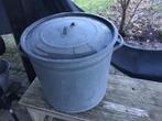 Grote zinken wasketel met deksel, Ophalen