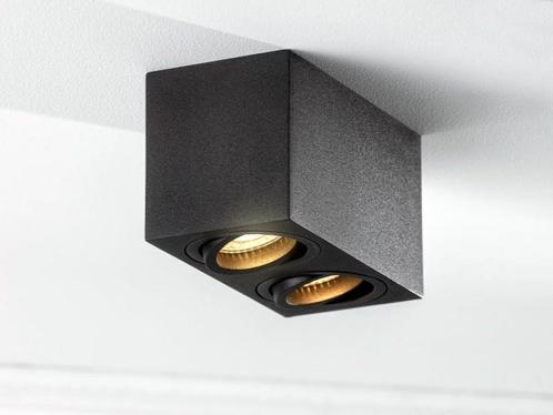 GT Cube Kardan 2.0 Zwart, Duo opbouwspot, NIEUW!, Huis en Inrichting, Lampen | Spots, Nieuw, Plafondspot of Wandspot, Metaal of Aluminium