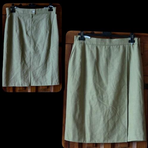 𝗧𝗔𝗜𝗟𝗟𝗘 𝟰𝟮】♀️_40〔★★★★★〕Rok〔COMPAGNE〕licht groen, Kleding | Dames, Rokken, Zo goed als nieuw, Maat 38/40 (M), Groen, Onder de knie