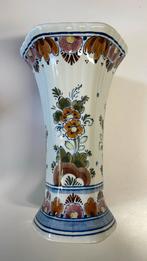 Handbeschilderde polychrome vaas h23 x doorsnee. 14 cm, Ophalen of Verzenden
