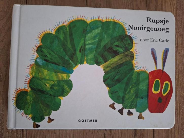 Rupsje Nooitgenoeg - Kartonboek, Boeken, Kinderboeken | Baby's en Peuters, Zo goed als nieuw, 1 tot 2 jaar, Uitklap-, Voel- of Ontdekboek