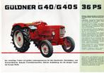 originele oude folder Güldner G40/G40/S trekker/ tractor, Ophalen of Verzenden, Gelezen