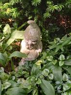 Lezende betonnen tuinkabouter, Tuin en Terras, Ophalen, Gebruikt, Beton