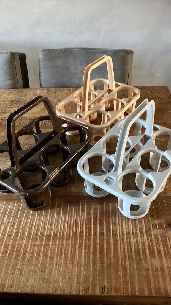 3 curver flessenrek, flessenhouder, flessendrager, retro, Huis en Inrichting, Woonaccessoires | Wijnrekken, Zo goed als nieuw