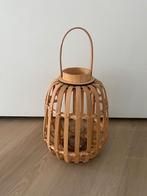 Bamboe lantaarn voor kaars met handvat, Overige materialen, Overige kleuren, 25 tot 50 cm, Ophalen of Verzenden