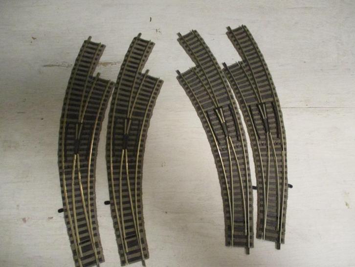 Fleischmann Profi Bocht Wissels Handmatig Links en Rechts, Hobby en Vrije tijd, Modeltreinen | H0, Zo goed als nieuw, Rails, Gelijkstroom