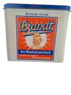 Oud beschuitblik van Brandt, Verzamelen, Blikken, Ophalen of Verzenden, Gebruikt, Overige, Overige merken