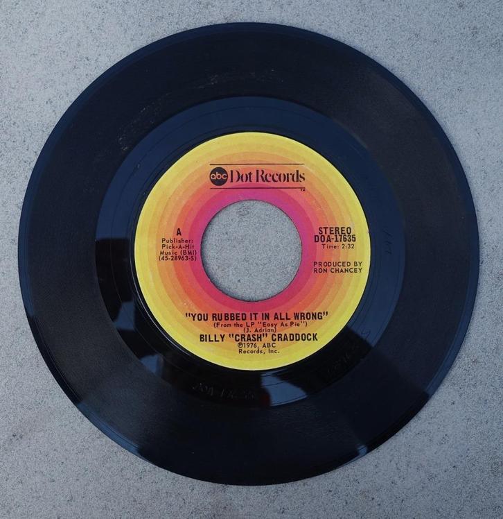 billy crash craddock - you rubbed it in all wrong, Cd's en Dvd's, Vinyl Singles, Single, 7 inch, Ophalen of Verzenden
