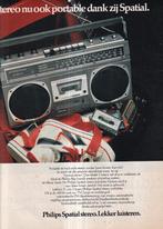 Retro reclame 1979 Philips Spatial stereo lekker luisteren, Verzamelen, Retro, Ophalen of Verzenden