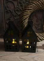 Zwarte kersthuisjes, Diversen, Kerst, Ophalen of Verzenden, Gebruikt