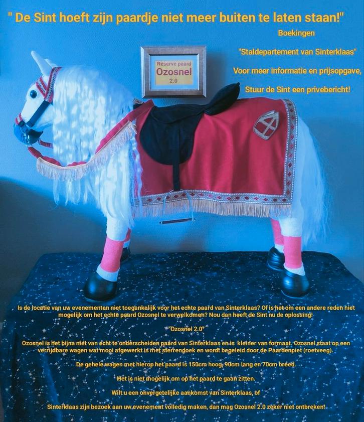 Te huur Ozosnel 2.0 en de Paardenpiet, Diversen, Sinterklaas, Zo goed als nieuw, Ophalen of Verzenden