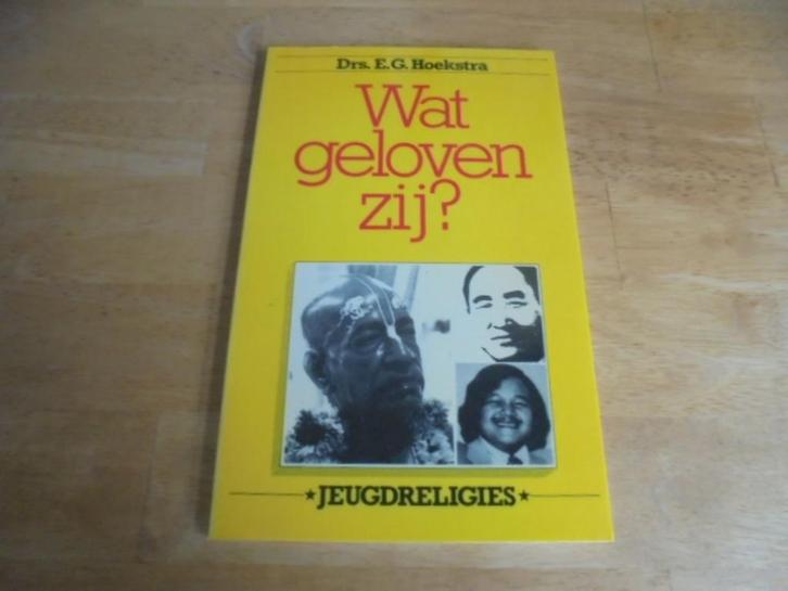Wat geloven zij, Jeugdreligies - Hoekstra, E.G., Boeken, Godsdienst en Theologie, Gelezen, Ophalen of Verzenden