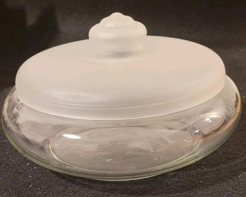 SNOEPDOOS / KOEKJESPOT Ø 22 cm Royal Leerdam Glas   beschikbaar voor biedingen