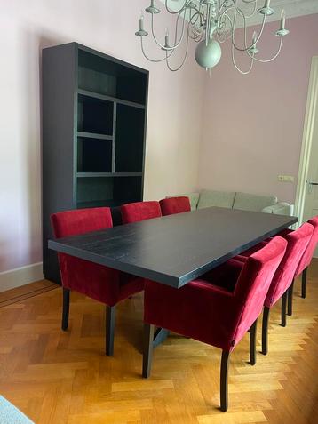 Eettafel spinpoot zwart massief eiken hotel chic Richmond beschikbaar voor biedingen