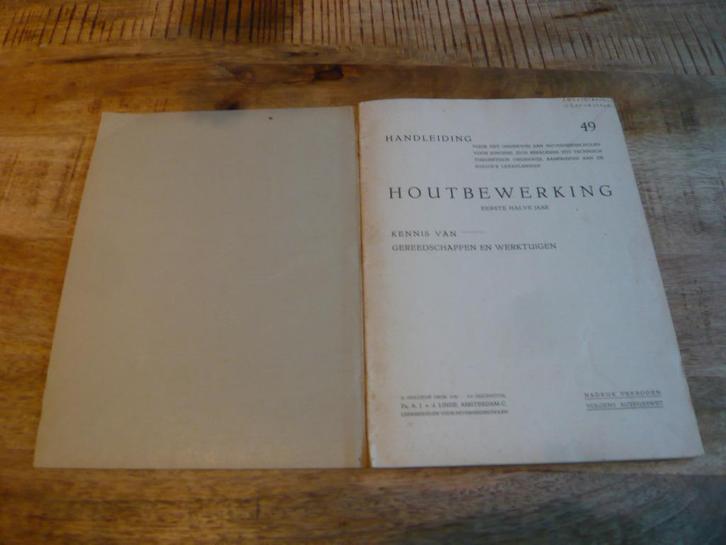 oud schoolboek over gereedschappen/ werktuigen, Boeken, Techniek, Gelezen, Ophalen of Verzenden