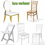 VERHUUR TAFELS STOELEN DECORATIE BANKJES ZUILEN GORDIJNEN, Hobby en Vrije tijd, Feestartikelen | Verhuur, Ophalen of Verzenden