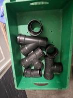 Wavin PP Afvoer Restpartij - Koppelingen, T-stukken, Bochten, Doe-het-zelf en Verbouw, Buizen en Afvoer, Afvoer, Gebruikt, Pvc