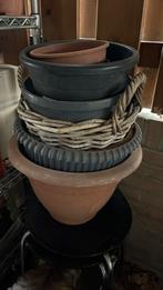 10 bloem plantenbakken.., Kunststof, Rond, Ophalen of Verzenden, Zo goed als nieuw