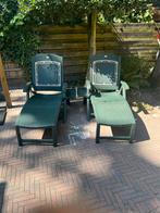 2x Hartman ligbed met bijzettafel, Ophalen, Zo goed als nieuw, Kunststof