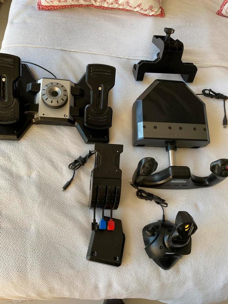 Saitek Pro Flight Yoke System - Complete Set met Xplane 11, Computers en Software, Joysticks, Gebruikt, Ophalen of Verzenden