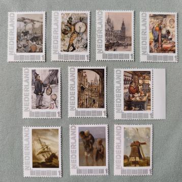 10 postfrisse waarde 1 postzegels m.n. Anton Pieck beschikbaar voor biedingen