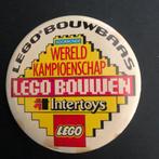 Zeldzame LEGO Bouwen Wereld Kampioenschap Button, Ophalen of Verzenden, Gebruikt, Merk, Button