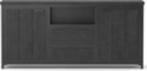 dressoir 180cm mango zwart metaal zwart 2+2 lade actie prijs, Huis en Inrichting, Kasten | Ladekasten, Nieuw, 1 of 2 laden, 150 tot 200 cm