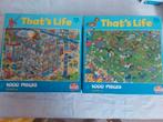 2 Puzzels That's Life - 1000 stukjes, Ophalen of Verzenden, 500 t/m 1500 stukjes, Zo goed als nieuw, Legpuzzel