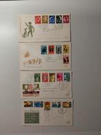 Eerste Dag Enveloppen Kinderzegels 1962-1965, Postzegels en Munten, Postzegels | Eerstedagenveloppen, Ophalen of Verzenden, Nederland