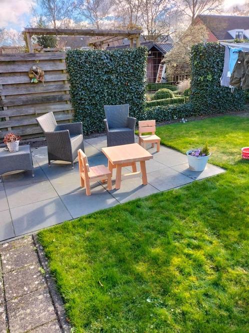 tuinsetje van hout voor kinderen vanaf ong 2 jaar, Tuin en Terras, Tuinsets en Loungesets, Nieuw, Tuinset, Hout, 2 zitplaatsen