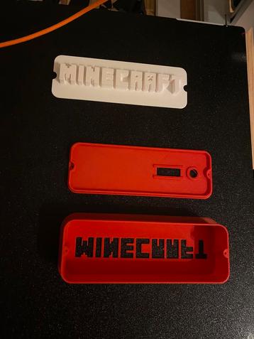3D geprint minecraft bord met RGB led verlichting beschikbaar voor biedingen