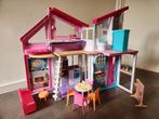 Barbie Malibuhuis inklapbaar, met meubels, Ophalen, Zo goed als nieuw