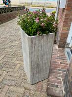 Grote beige/grijze stenen plantenpot 70x30cm, Tuin en Terras, Ophalen, Tuin, Steen, Minder dan 60 cm
