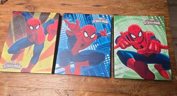 3x Spiderman Schilderij beschikbaar voor biedingen