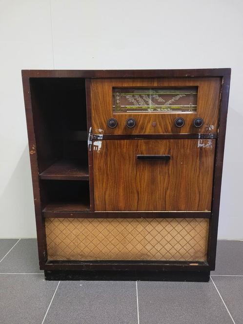 Philips FX603 a/09 met Garrard RC110 platenspeler/wisselaar, Antiek en Kunst, Antiek | Tv's en Audio, Ophalen