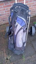 Golftas (standbag) & 2 wiel trolley van Legend., Ophalen, Gebruikt, Tas, Overige merken