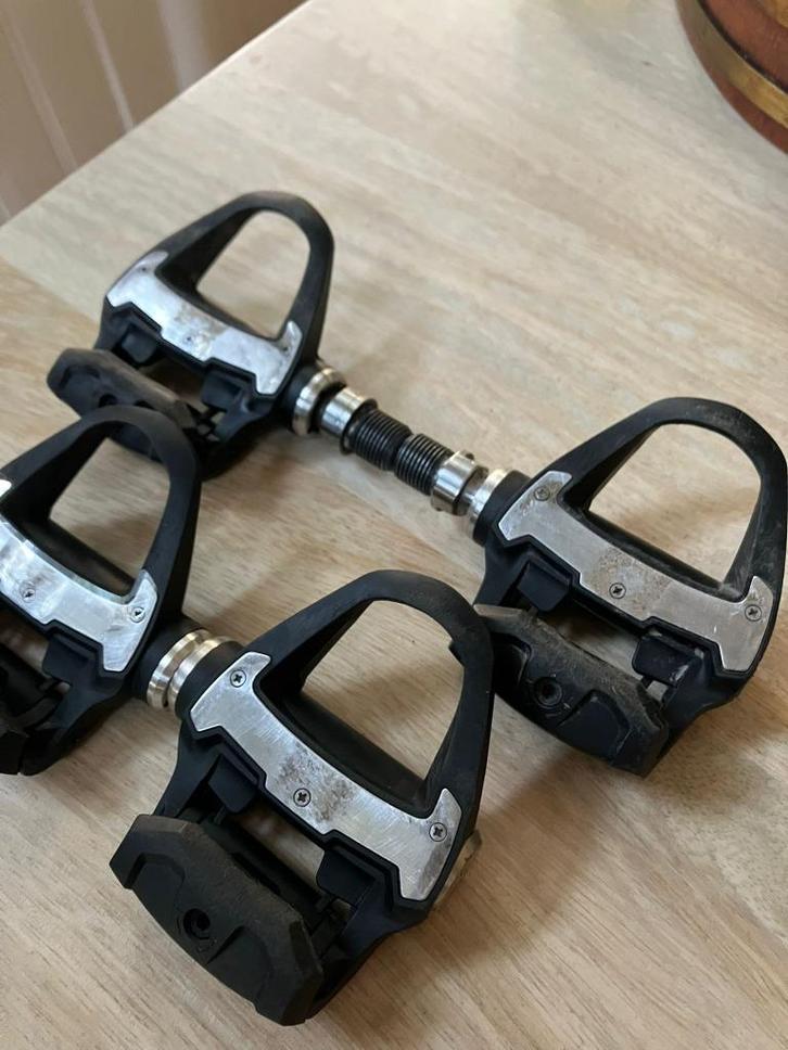 Garmin Rally (SPD-SL) vermogensmeter pedalen, Fietsen en Brommers, Fietsonderdelen, Gebruikt, Racefiets, Crankstel of Pedalen