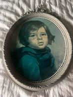 Prachtige schilderij in lijst. Huilend jongetje, Ophalen of Verzenden, Zo goed als nieuw