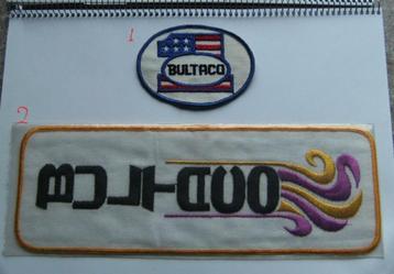 Bultaco vintage patch badge opnaai emblemen NOS trail beschikbaar voor biedingen
