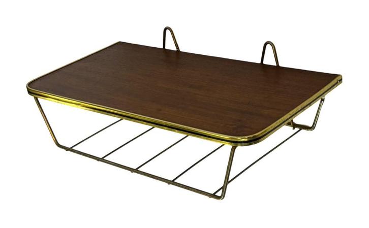 Vintage Wandplank Zwevend Nachtkastje Telefoon Kastje 60's, Huis en Inrichting, Slaapkamer | Nachtkastjes, Gebruikt, Minder dan 45 cm