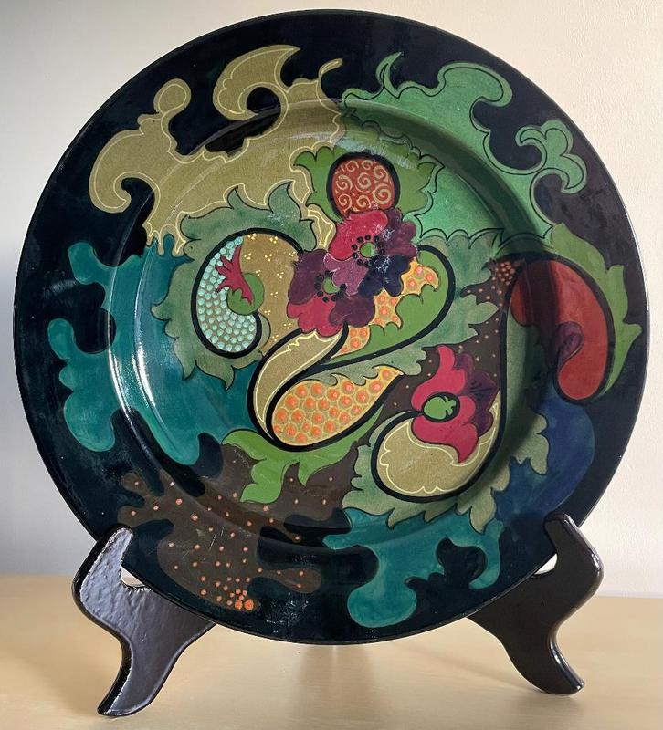 Plateelbakkerij Zuid-Holland 1922 groot plateel wandbord, Antiek en Kunst, Antiek | Keramiek en Aardewerk, Ophalen of Verzenden