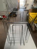 Vintage Verchroomde Krantenbak, Huis en Inrichting, Woonaccessoires | Krantenbakken en Lectuurbakken, Ophalen, Gebruikt