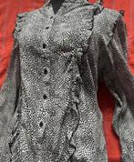 Zwart-Wit G-Star Blouse - Maat XL. Z.g.a.n.  TIP!, Ophalen of Verzenden, Zo goed als nieuw, Maat 46/48 (XL) of groter, Zwart