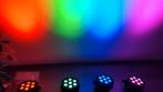 4 vette LED parren Party spots super veel licht, Ophalen of Verzenden, Nieuw, Licht, Kleur