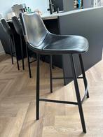 3 Dutchbone barkrukken te koop, Huis en Inrichting, Barkrukken, Ophalen, Met voetsteun, 60 tot 90 cm, Leer