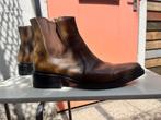 Mooie bruine lederen enkelboots mt. 41, Kleding | Heren, Schoenen, Bruin, Boots, Emilio Salvatini, Ophalen of Verzenden